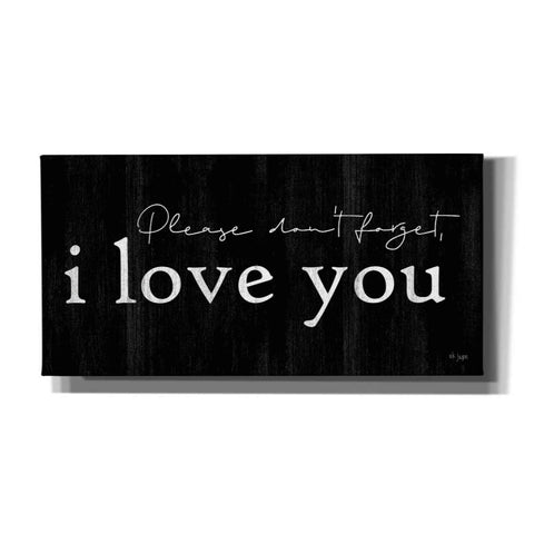 Image of 'Please Don't Forget' by Jaxn Blvd, Canvas Wall Art