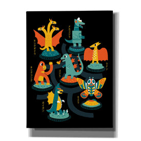 'Tokyo Zoo' by Michael Buxton, Canvas Wall Art