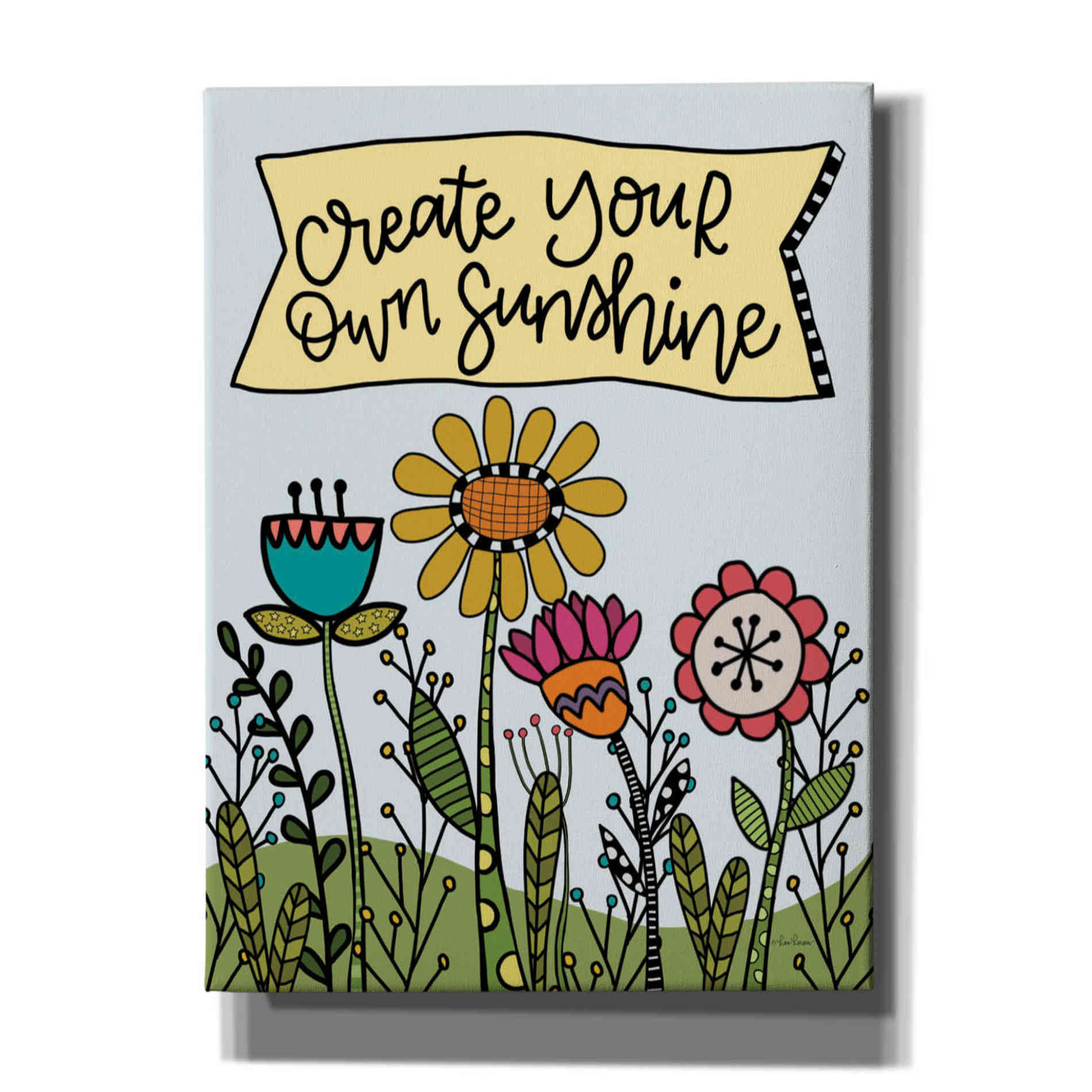 'Create Your Own Sunshine' by Lisa Larson, Canvas Wall Art