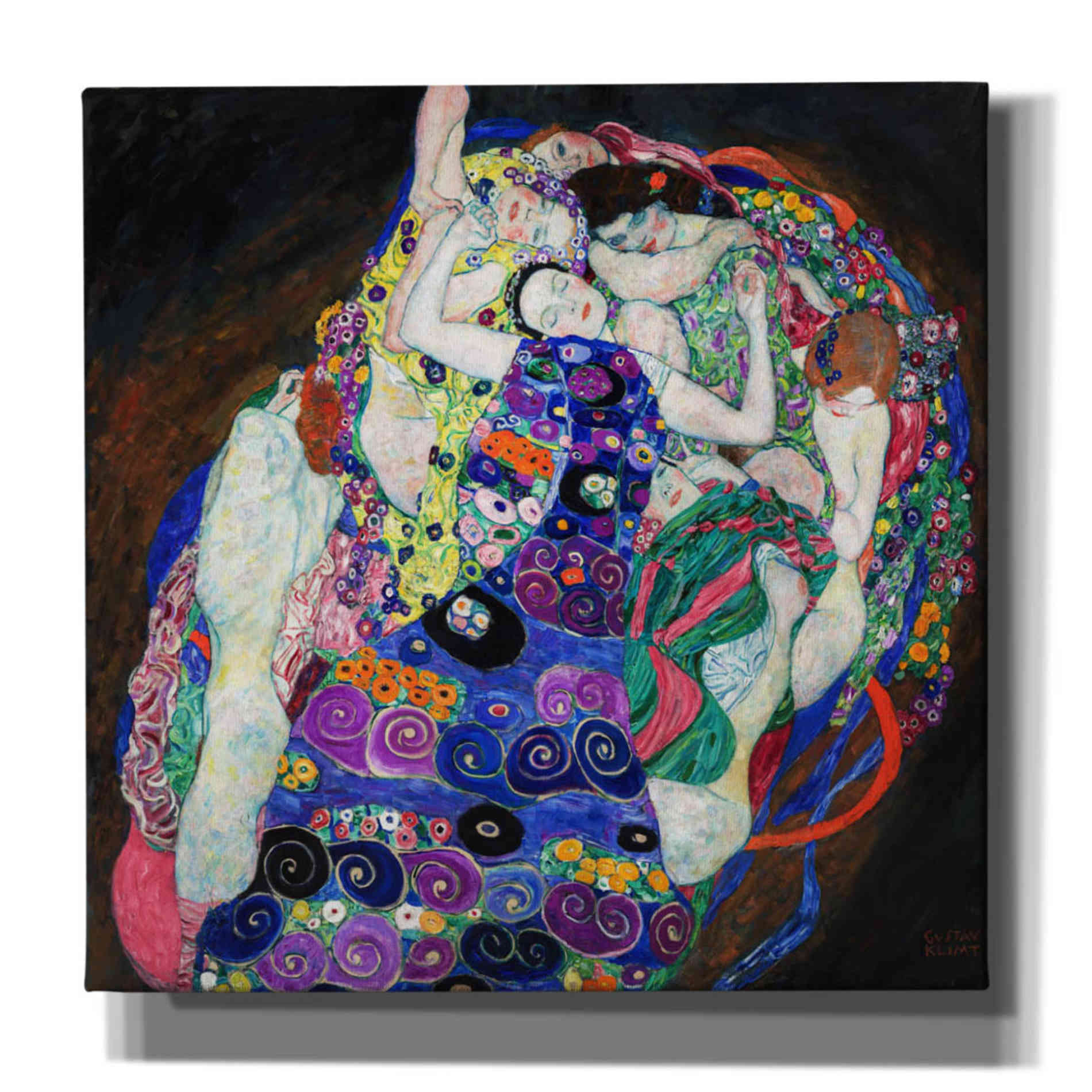 'The Virgin' by Gustav Klimt, Canvas Wall Art