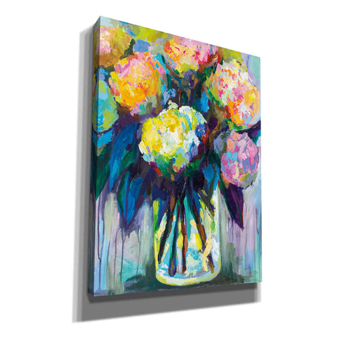 Image of "Full of Hydrangeas" by Jeanette Vertentes, Canvas Wall Art,Size C Portrait