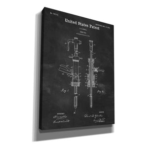 'Beer Tab Blueprint Patent Chalkboard' Canvas Wall Art,Size A Portrait