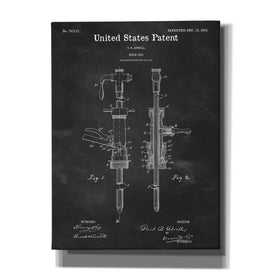 'Beer Tab Blueprint Patent Chalkboard' Canvas Wall Art,Size A Portrait