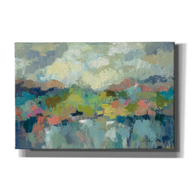 "Abstract Lakeside" by Silvia Vassileva, Canvas Wall Art,Size A Landscape