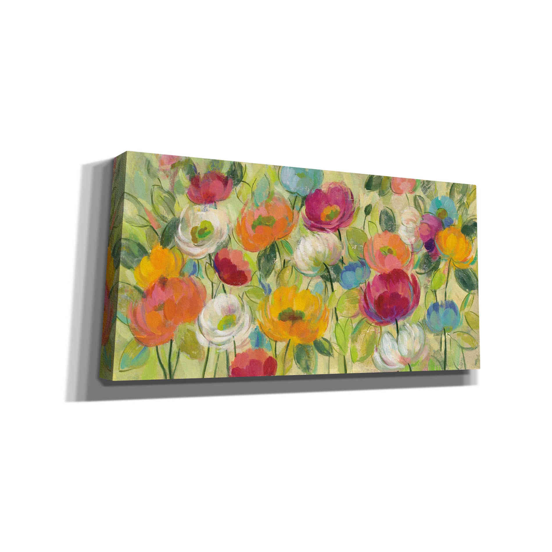 "Chartreuse Garden" by Silvia Vassileva, Canvas Wall Art,Size 2 Landscape