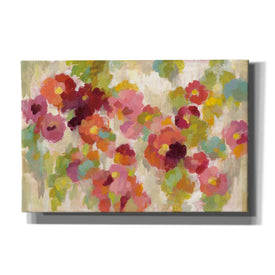 "Coral and Emerald Garden I" by Silvia Vassileva, Canvas Wall Art,Size A Landscape