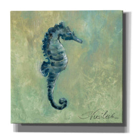 'Indigo Sea Life I' by Silvia Vassileva, Canvas Wall Art,Size 1 Square