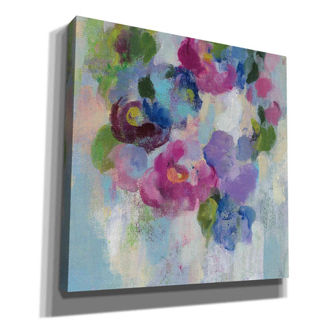 Image of 'Pink and Blue II' by Silvia Vassileva, Canvas Wall Art,Size 1 Square