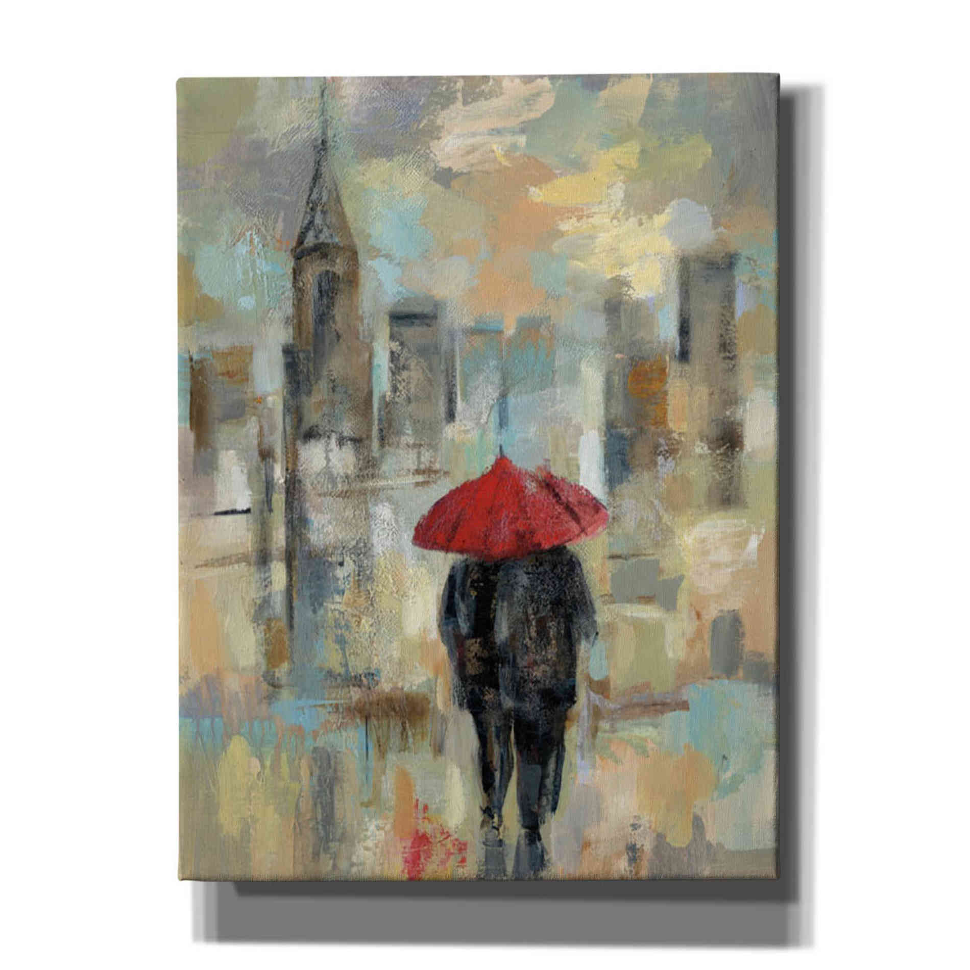 "Rain in the City I" by Silvia Vassileva, Canvas Wall Art,Size B Portrait