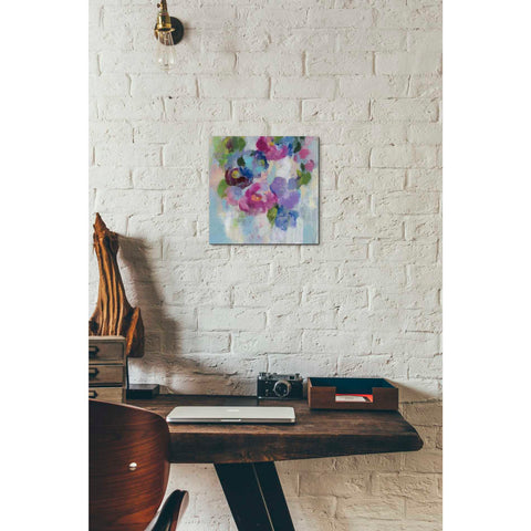 Image of 'Pink and Blue II' by Silvia Vassileva, Canvas Wall Art,12 x 12