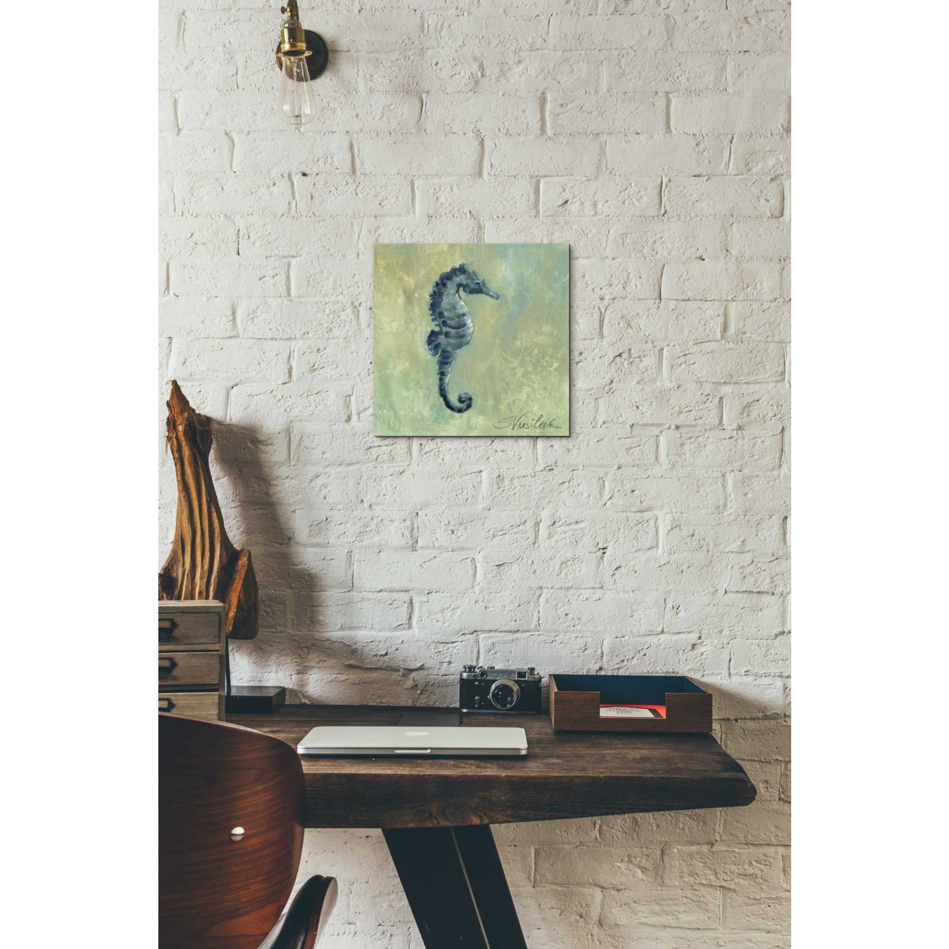 'Indigo Sea Life I' by Silvia Vassileva, Canvas Wall Art,12 x 12