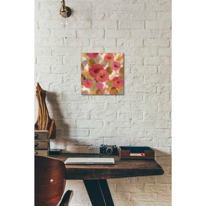 'Glorious Pink Floral II' by Silvia Vassileva, Canvas Wall Art,12 x 12