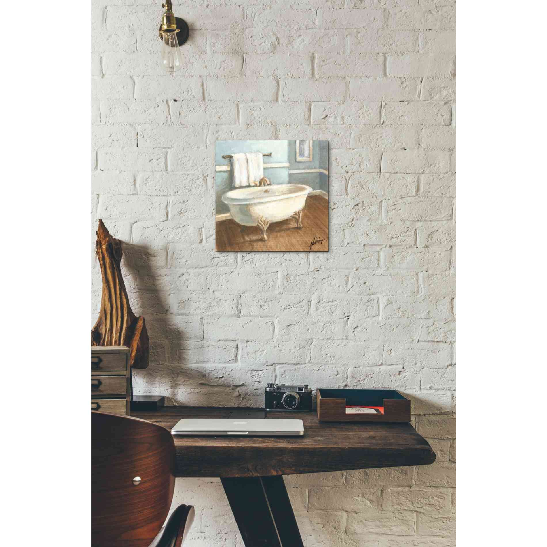 'Porcelain Bath IV' by Ethan Harper, Canvas Wall Art,12 x 12