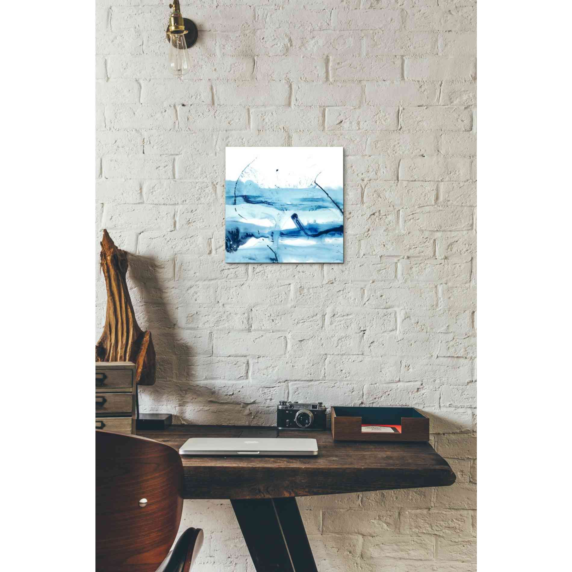 'Blue Currents III' by Ethan Harper, Canvas Wall Art,12 x 12