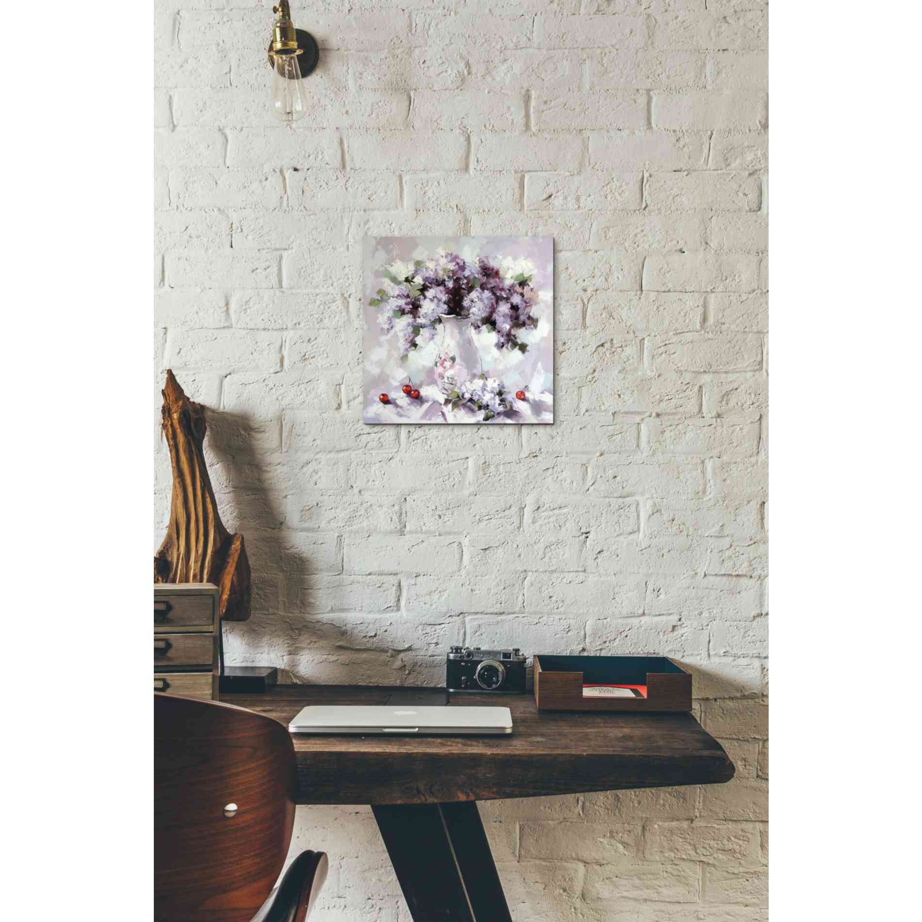 'Lilacs' by Alexander Gunin, Canvas Wall Art,12 x 12