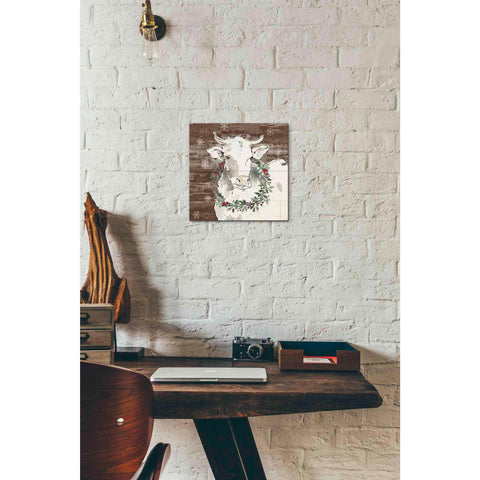 Image of 'Modern Farmhouse XII Walnut' by Anne Tavoletti, Canvas Wall Art,12 x 12