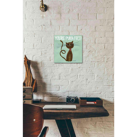 Image of 'Happy Cats Youre Purr-fect' by Anne Tavoletti, Canvas Wall Art,12 x 12