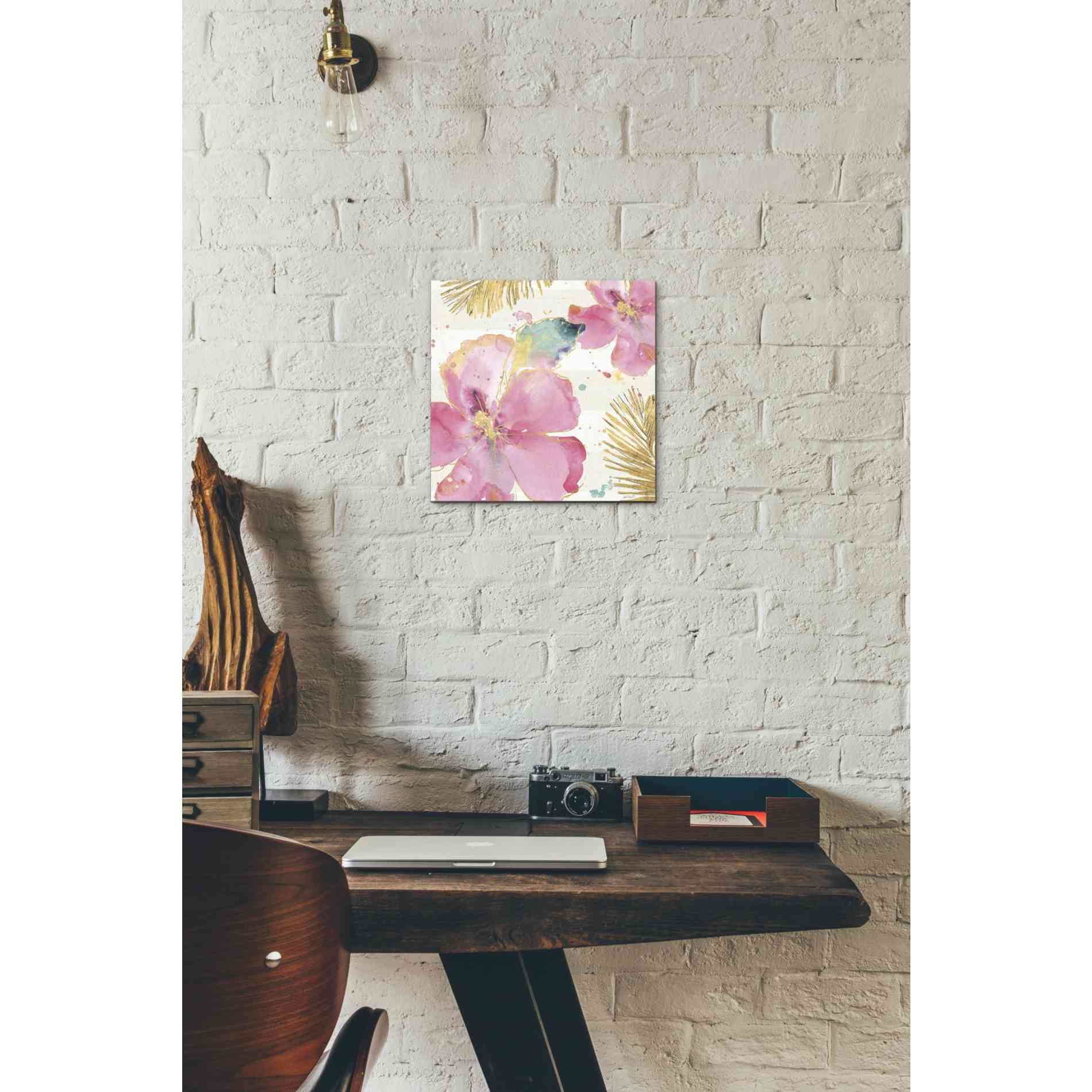 'Flamingo Fever VIII' by Anne Tavoletti, Canvas Wall Art,12 x 12