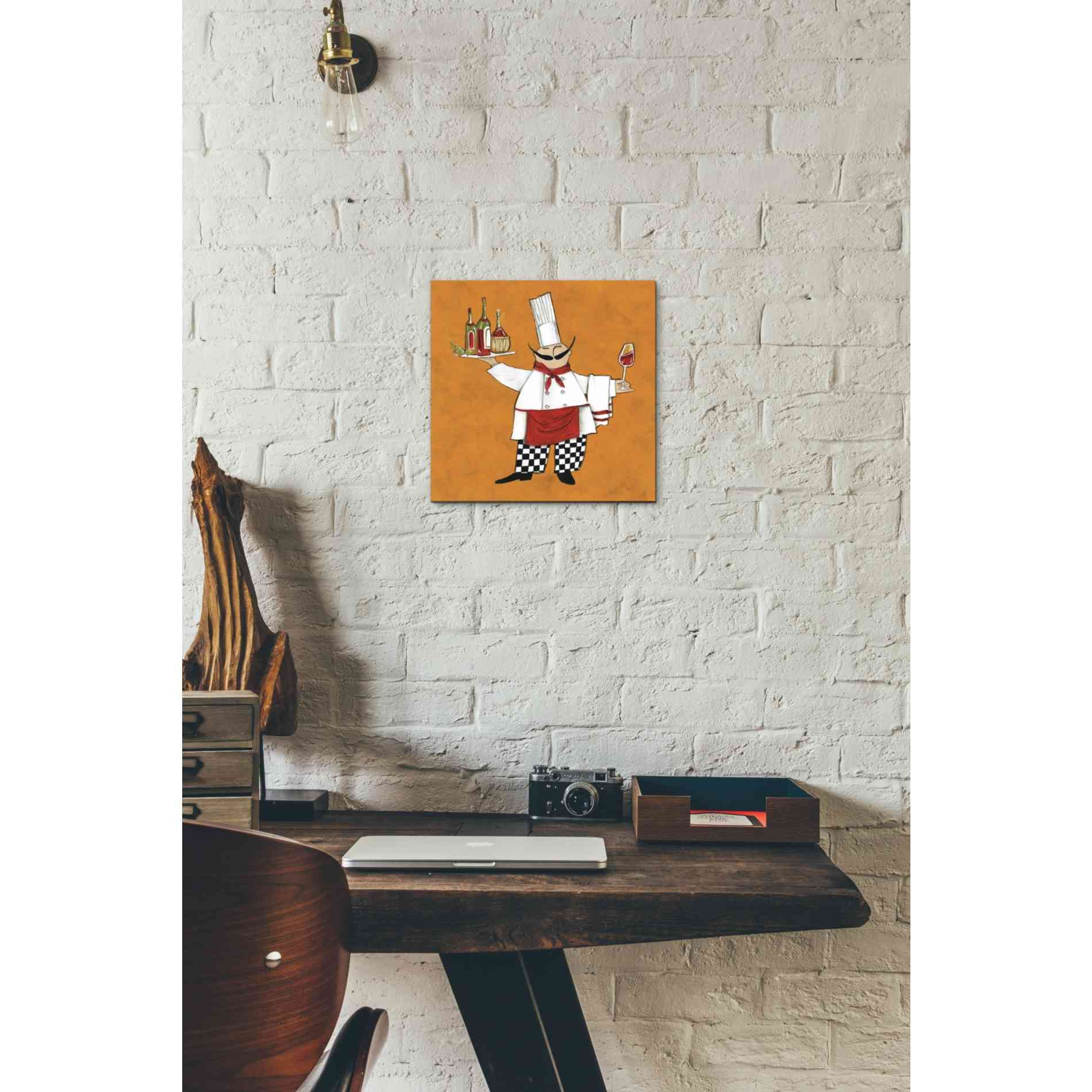 'Vino Chef in Color' by Anne Tavoletti, Canvas Wall Art,12 x 12