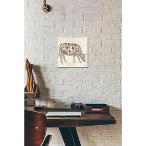 'Annabelle the Cow' by Michele Norman, Canvas Wall Art,12 x 12