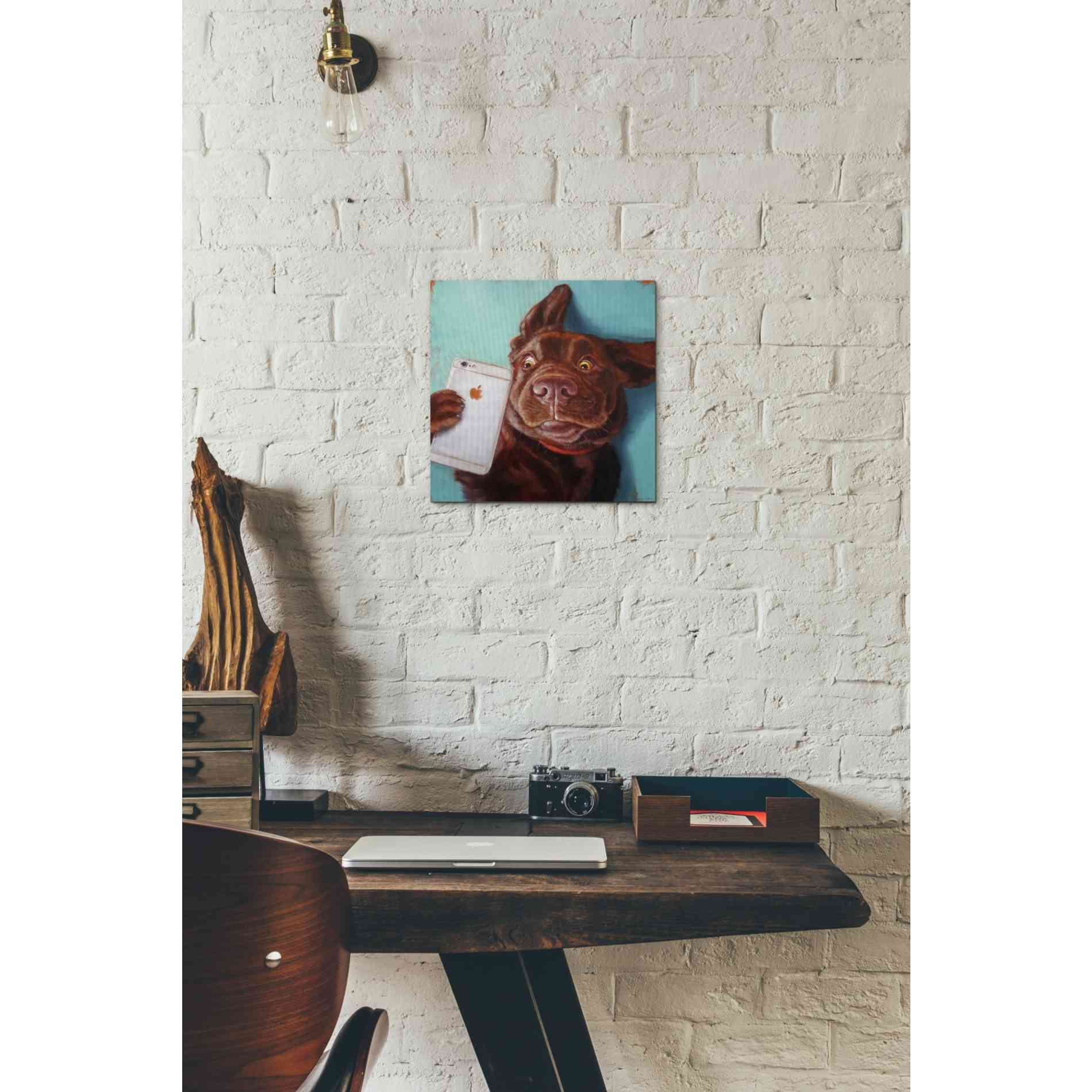 'Dog Selfie' by Lucia Heffernan, Canvas Wall Art,12 x 12