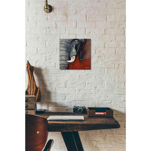 'Revering Tembo' by Britt Hallowell, Canvas Wall Art,12 x 12