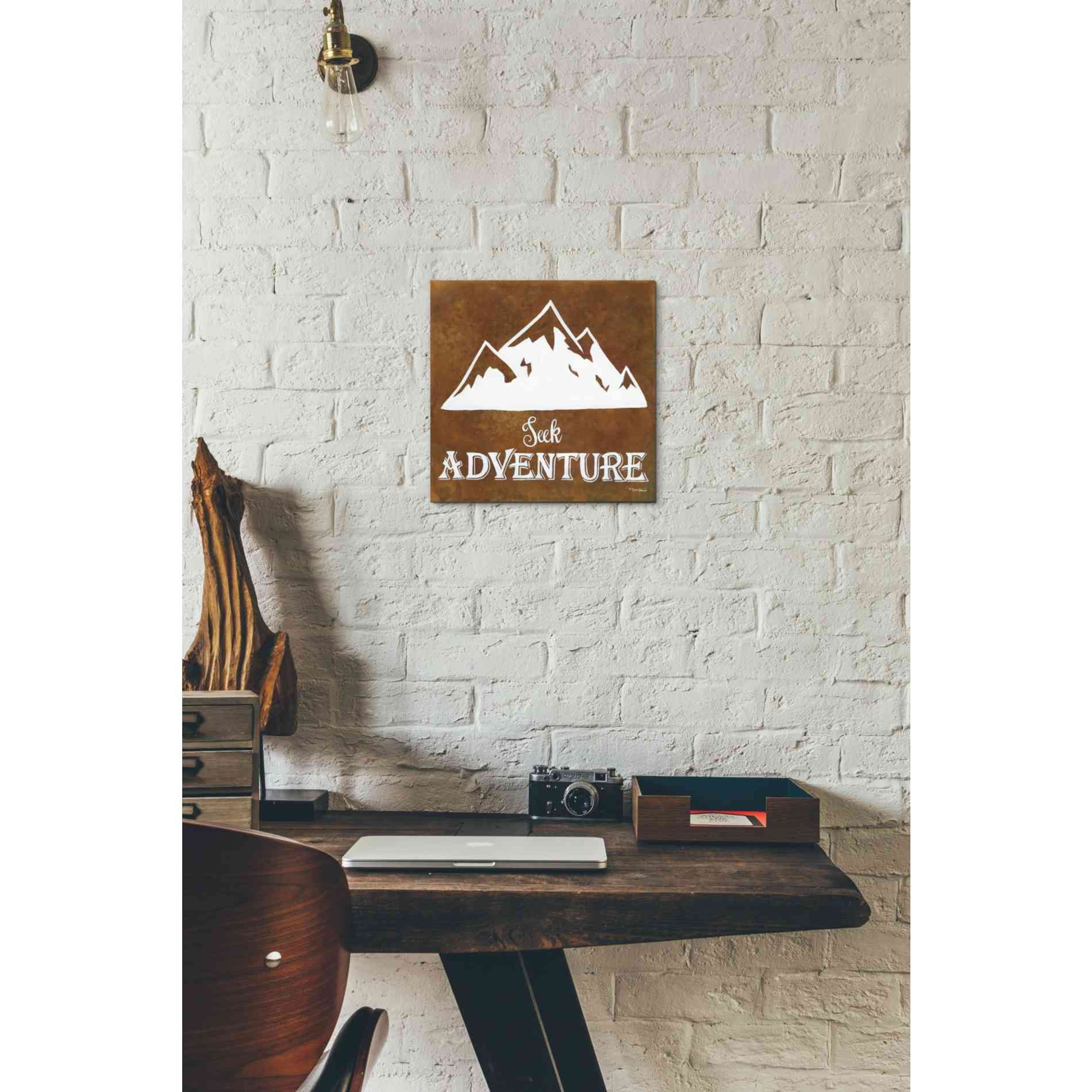 'Seek Adventure' by Britt Hallowell, Canvas Wall Art,12 x 12