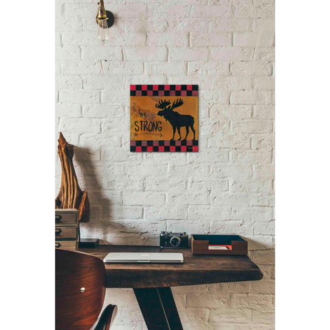 Image of 'Be Strong' by Britt Hallowell, Canvas Wall Art,12 x 12