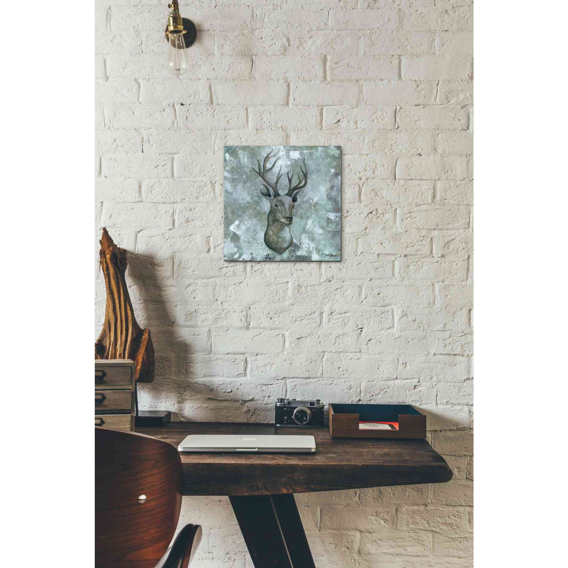 'Simplicity Deer' by Britt Hallowell, Canvas Wall Art,12 x 12
