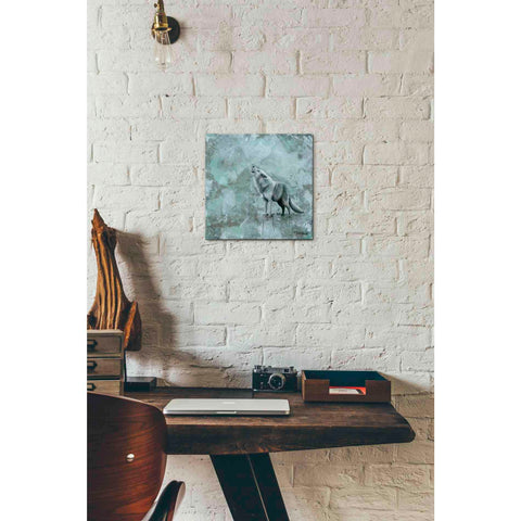 Image of 'Simplicity Wolf' by Britt Hallowell, Canvas Wall Art,12 x 12