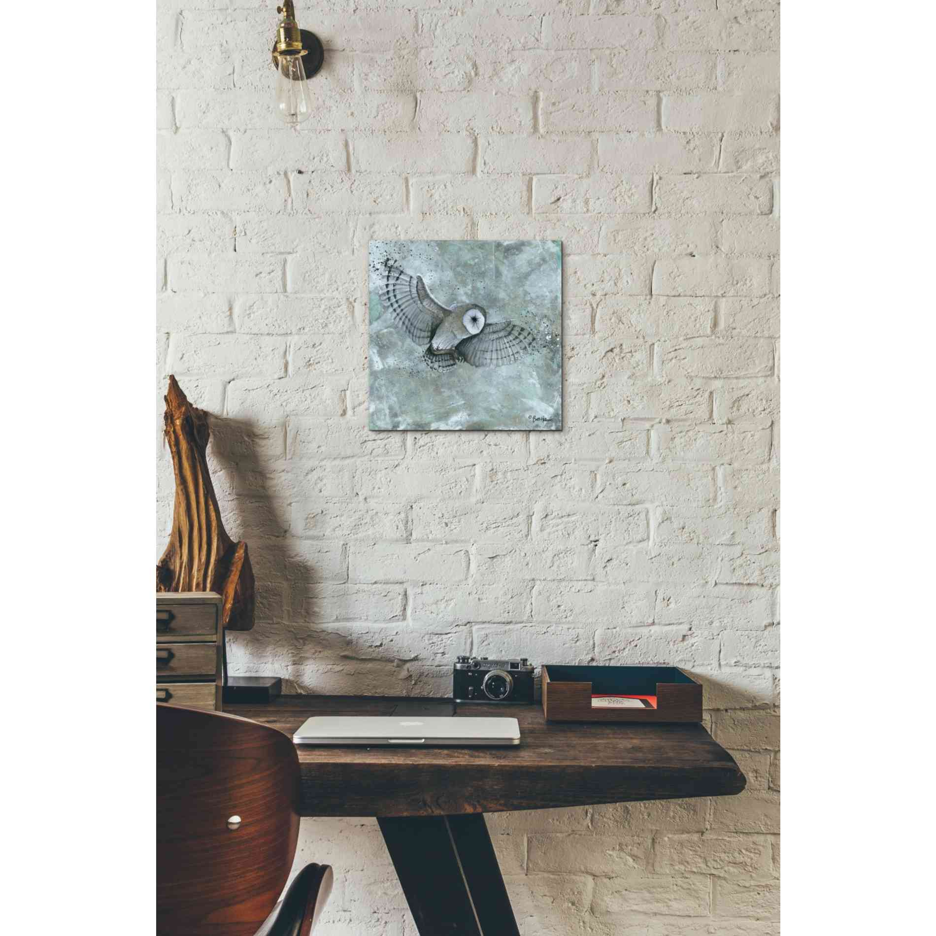 'Simplicity Owl' by Britt Hallowell, Canvas Wall Art,12 x 12