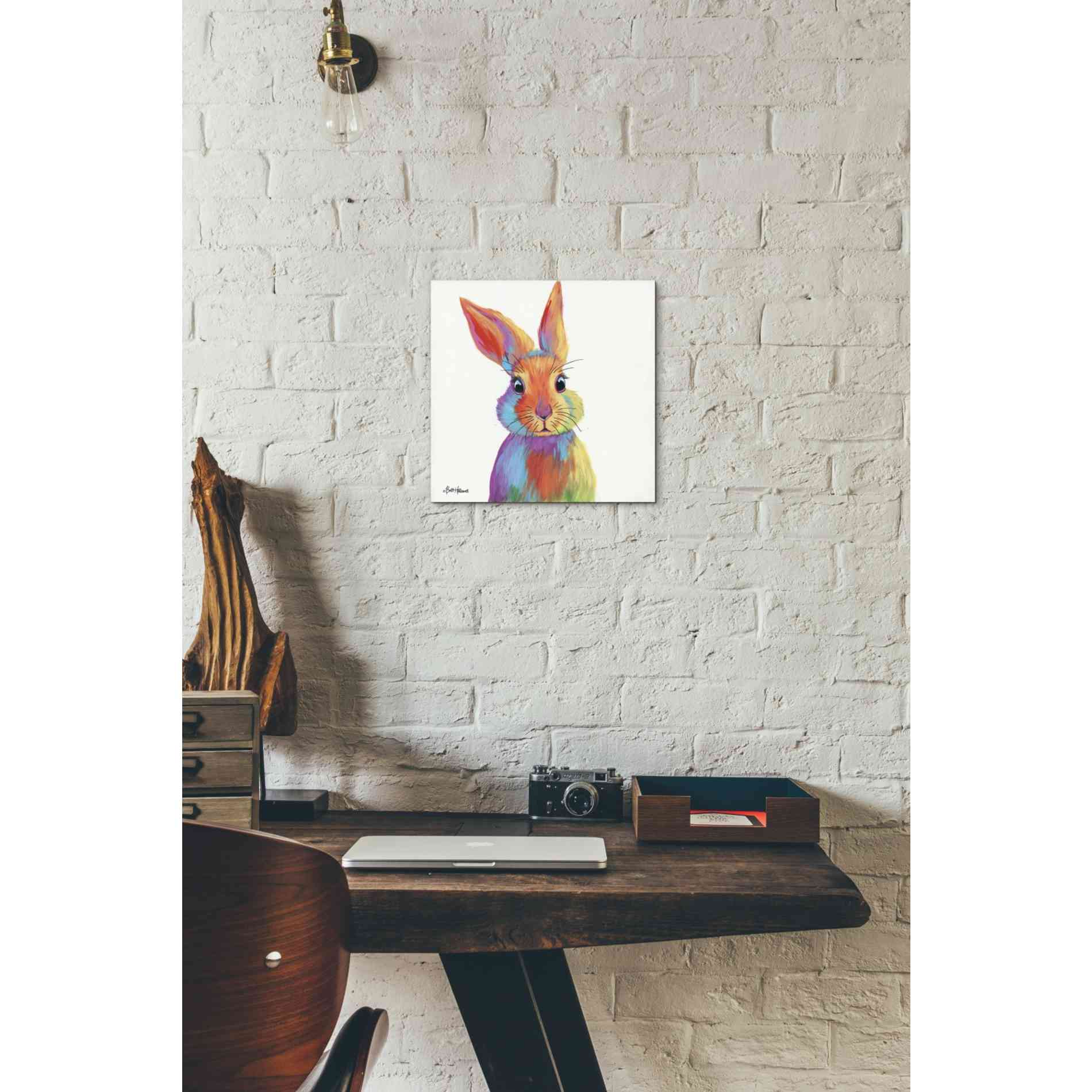'Cheery Bunny' by Britt Hallowell, Canvas Wall Art,12 x 12