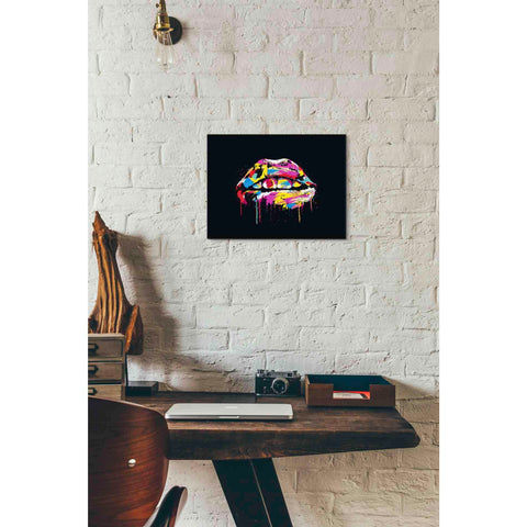 Image of 'Colorful Lips' by Balazs Solti, Giclee Canvas Wall Art