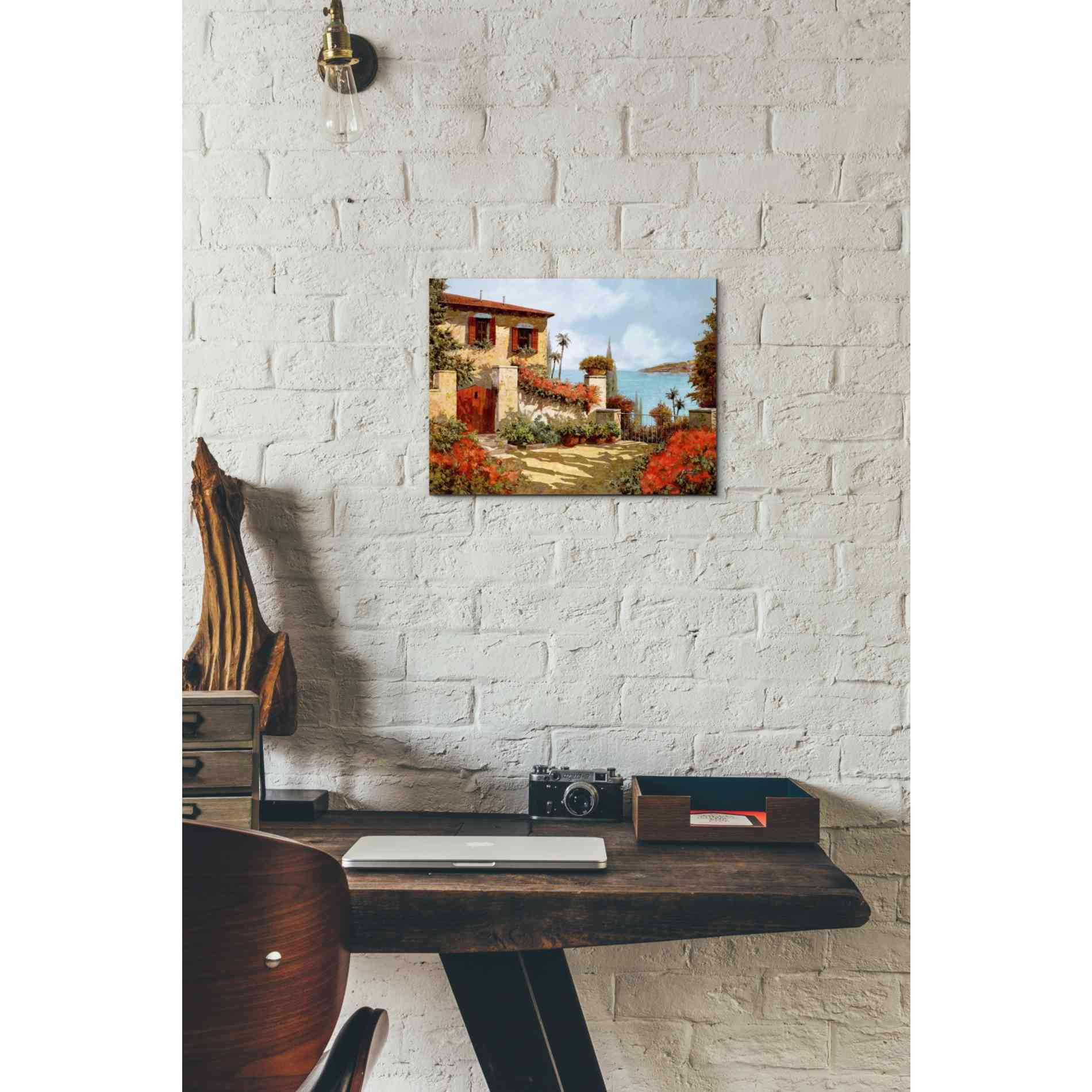 'Il Giardino Rosso' by Guido Borelli, Giclee Canvas Wall Art