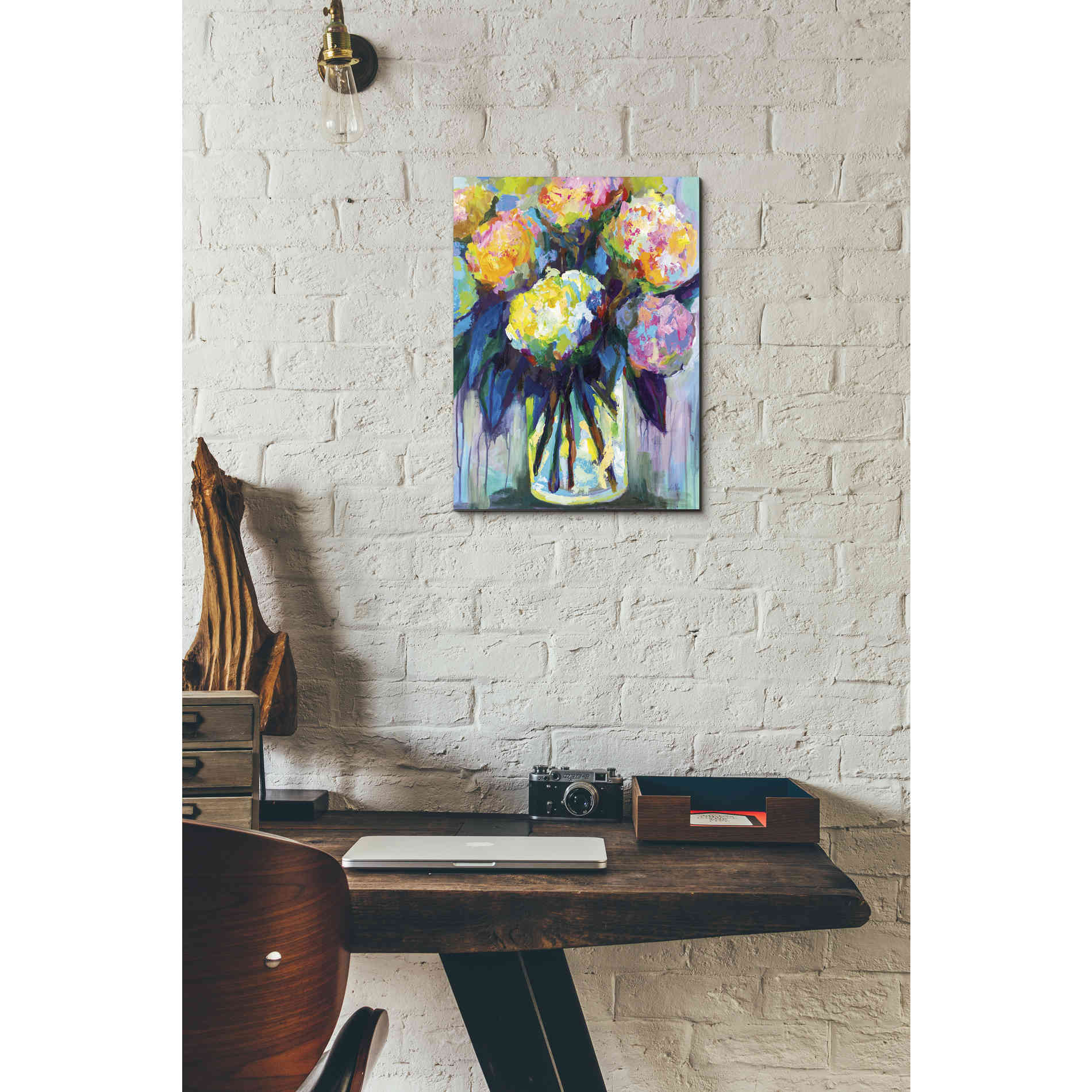 "Full of Hydrangeas" by Jeanette Vertentes, Canvas Wall Art,12 x 16