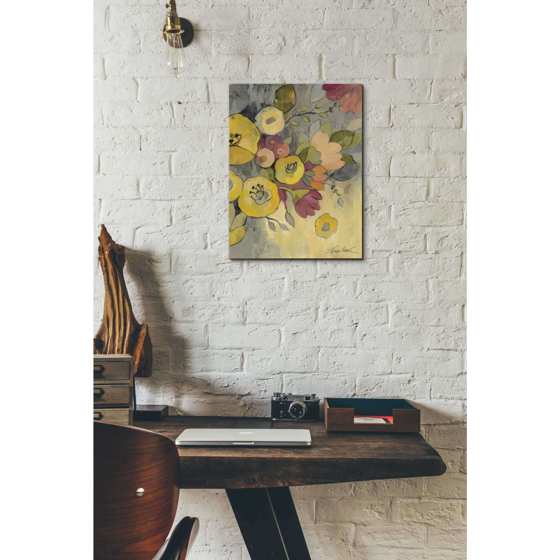 "Yellow Floral Duo I" by Silvia Vassileva, Canvas Wall Art,12 x 16