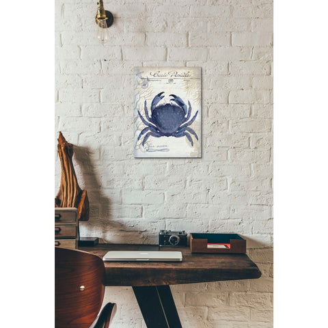 Image of 'Seaside Postcard Cream e,' by Fab Funky, Canvas Wall Art,12 x 16