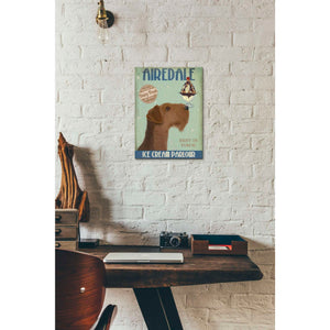 'Airedale Ice Cream,' by Fab Funky, Giclee Canvas Wall Art