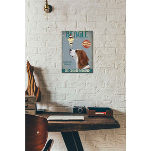 'Beagle Ice Cream,' by Fab Funky, Giclee Canvas Wall Art
