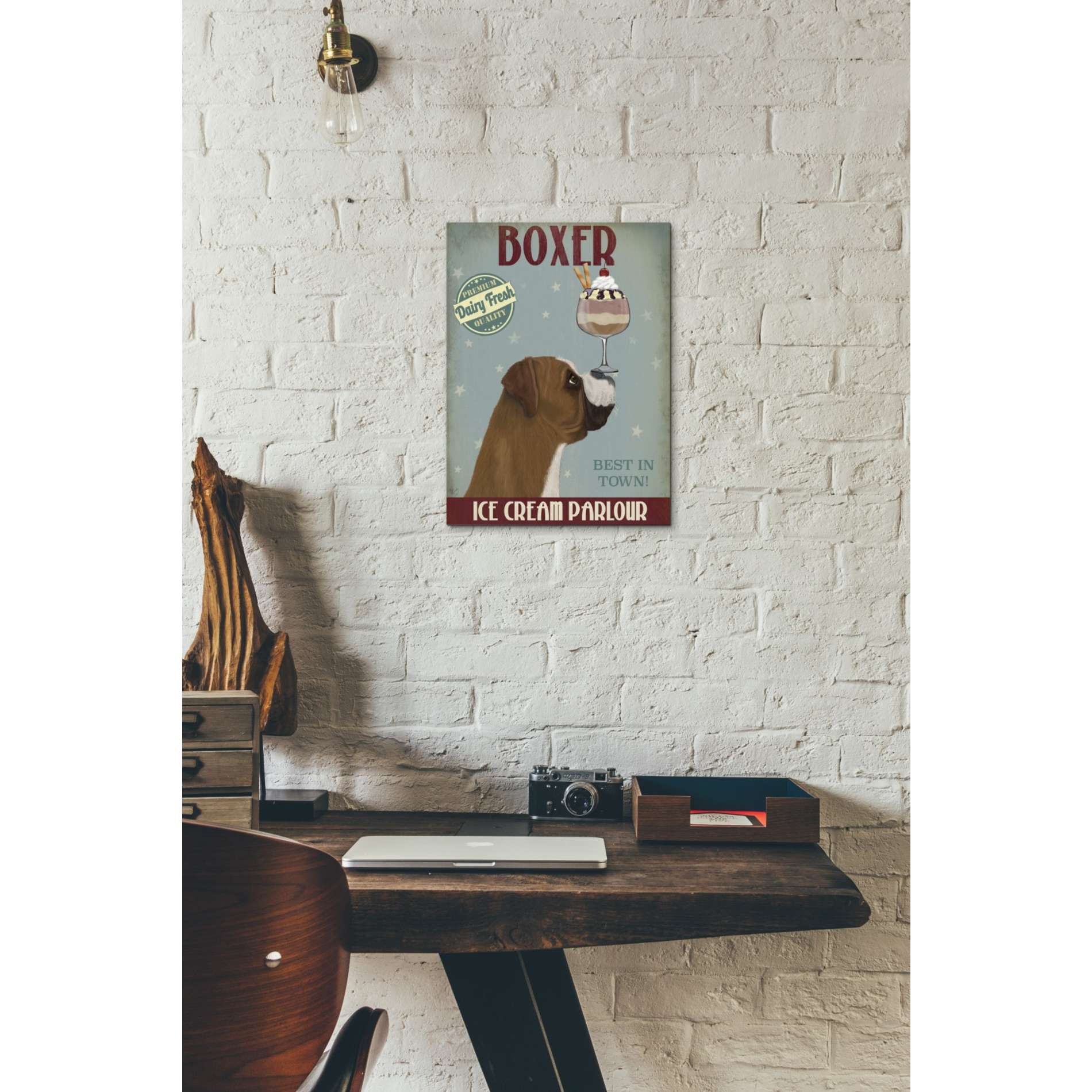 'Boxer Ice Cream,' by Fab Funky, Giclee Canvas Wall Art