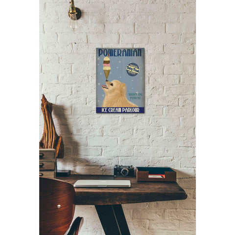 Image of 'Pomeranian Ice Cream,' by Fab Funky, Giclee Canvas Wall Art