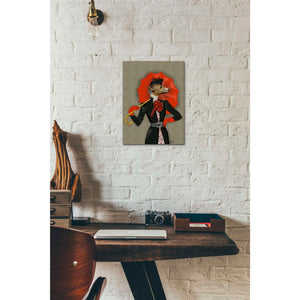 'Elegant Greyhound and Red Umbrella' by Fab Funky, Giclee Canvas Wall Art