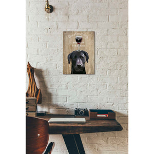 'Dog Au Vin, Black Labrador' by Fab Funky, Giclee Canvas Wall Art