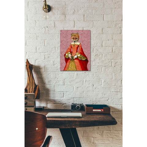 Image of 'Fox Queen' by Fab Funky, Giclee Canvas Wall Art