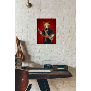 'Bear in Blue Robes' by Fab Funky, Giclee Canvas Wall Art