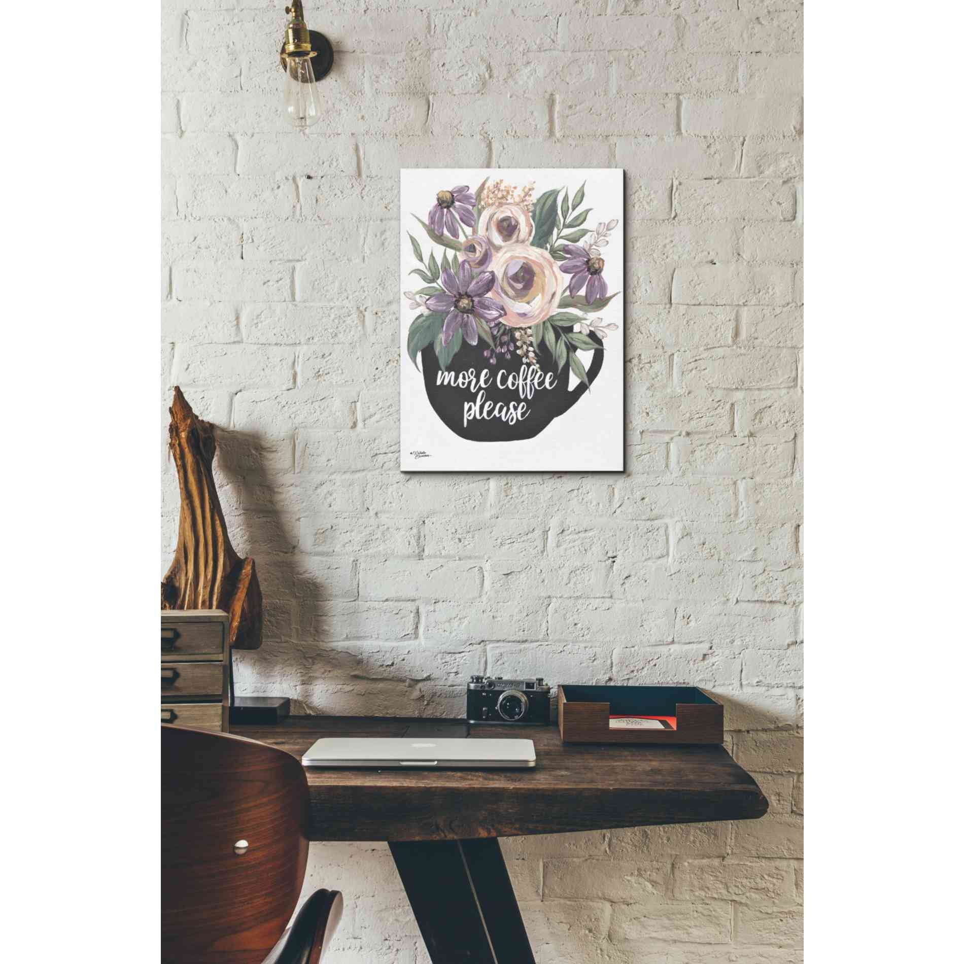 'More Coffee Please' by Michele Norman, Canvas Wall Art,12 x 16