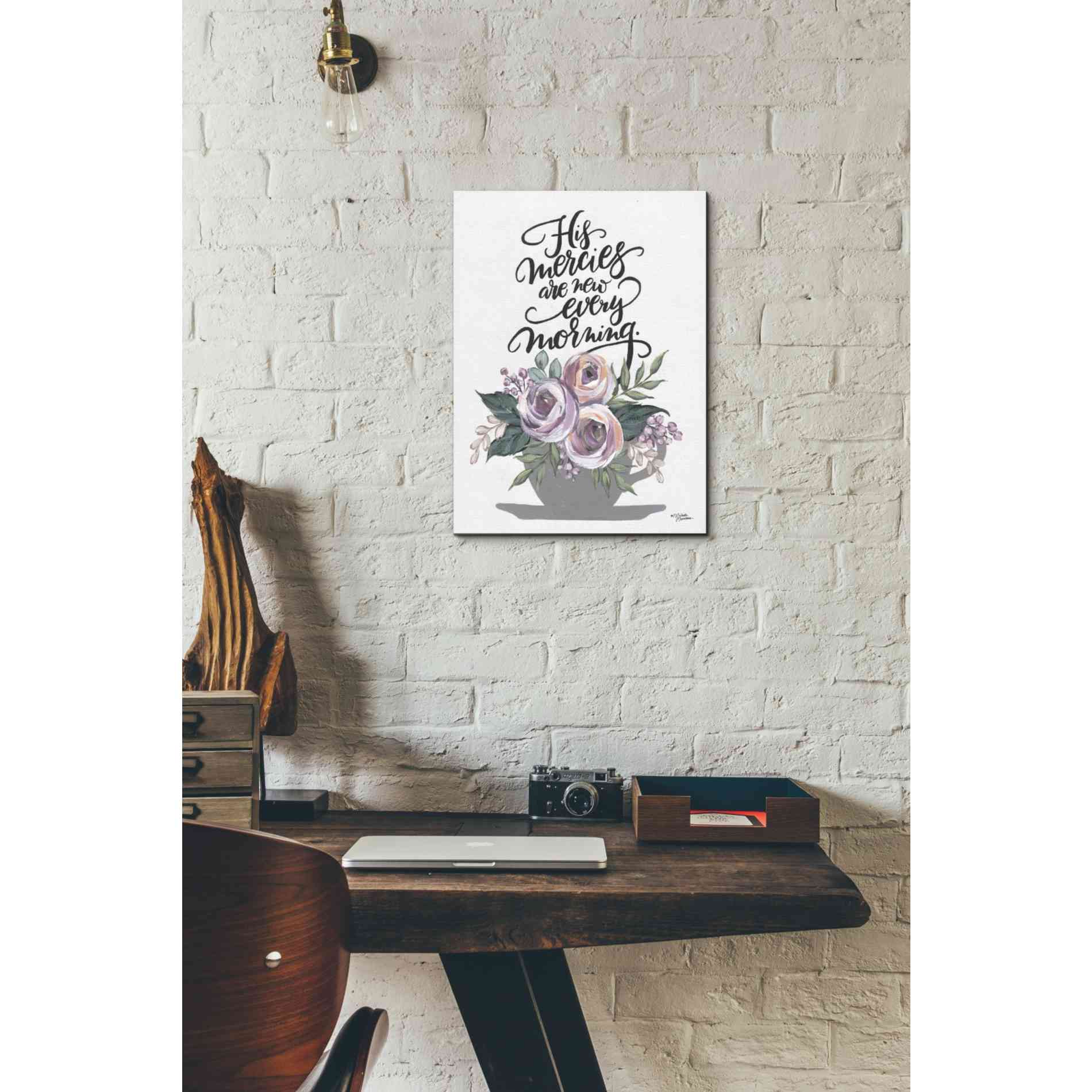 'His Mercies are New Every Morning' by Michele Norman, Canvas Wall Art,12 x 16