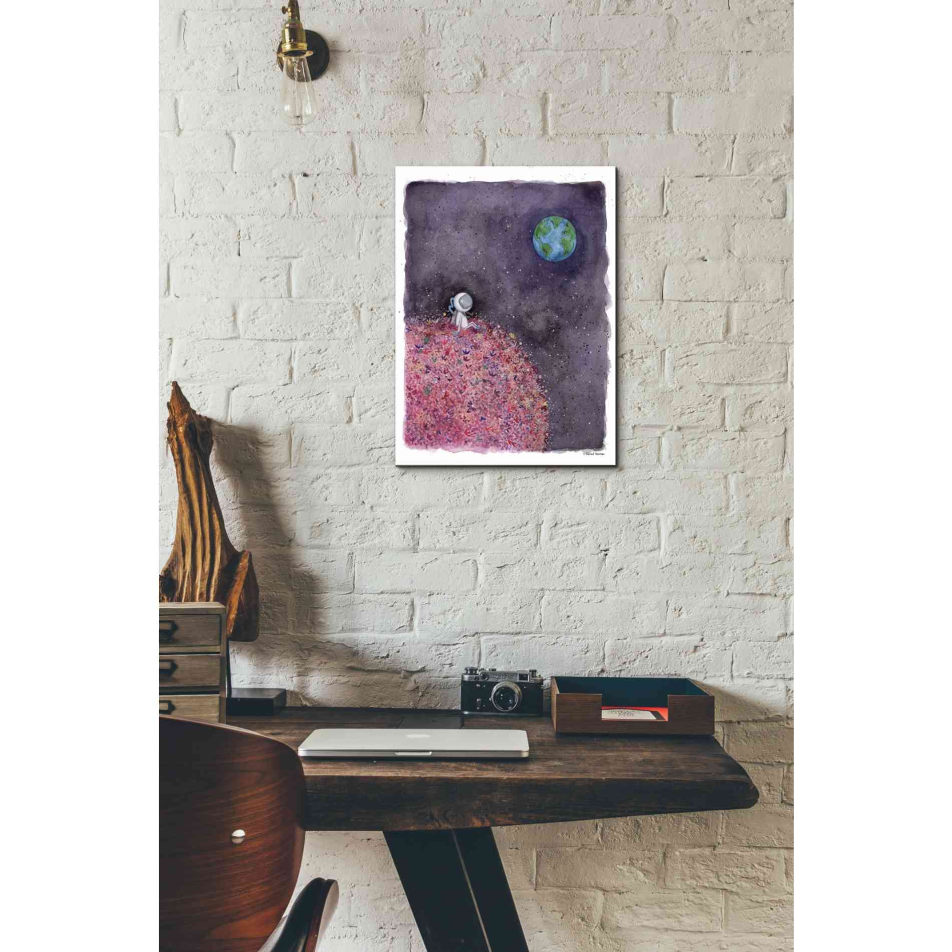 'Sitting on a Flower Moon' by Rachel Nieman, Canvas Wall Art,12 x 16