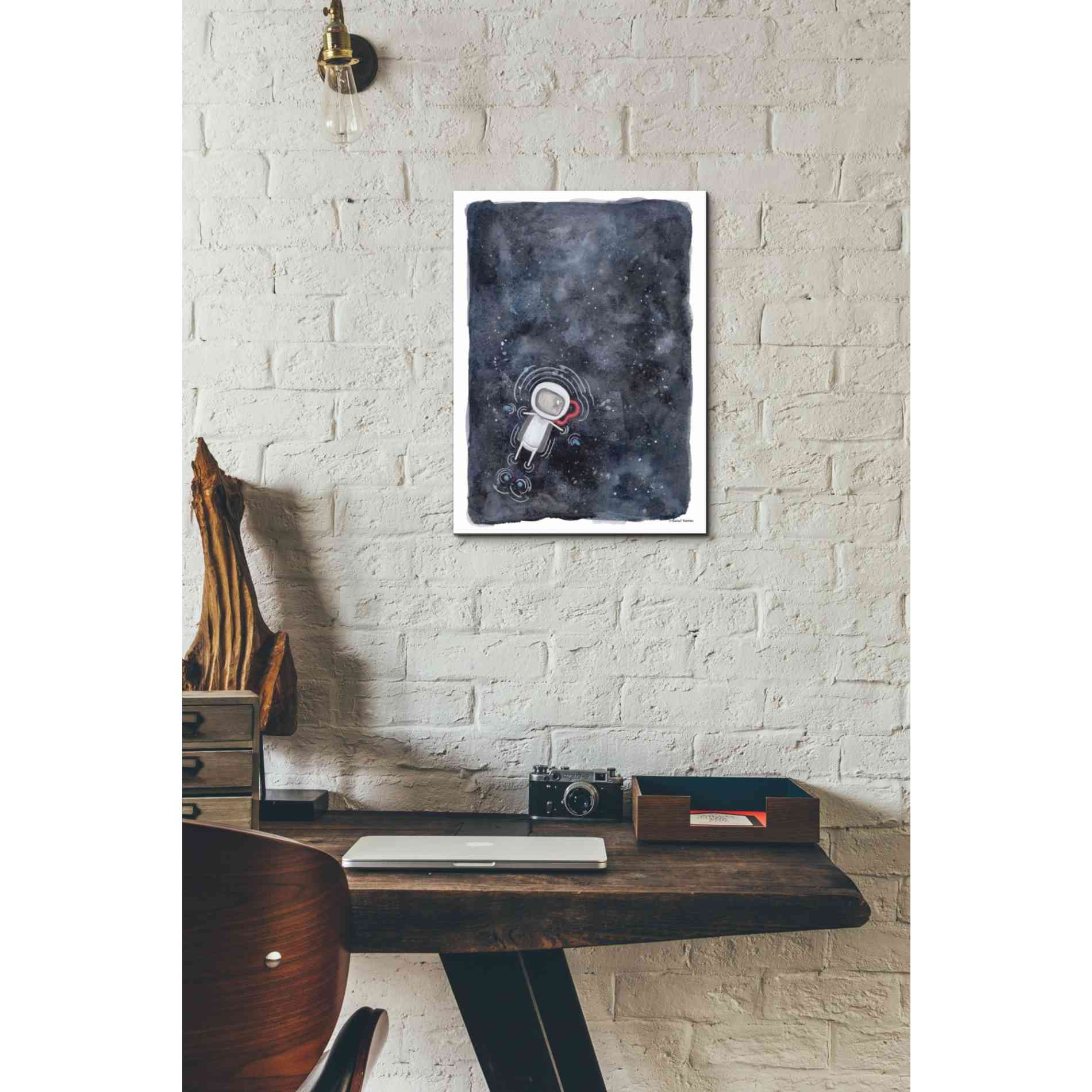 'Swim in Space' by Rachel Nieman, Canvas Wall Art,12 x 16