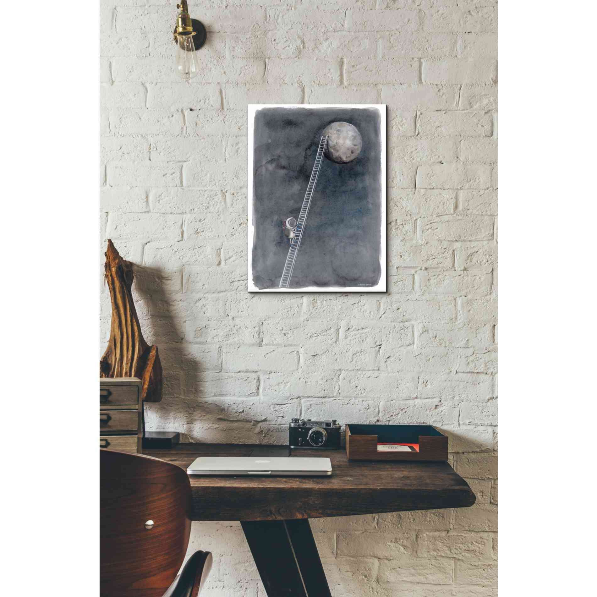 'Ladder to the Moon' by Rachel Nieman, Canvas Wall Art,12 x 16